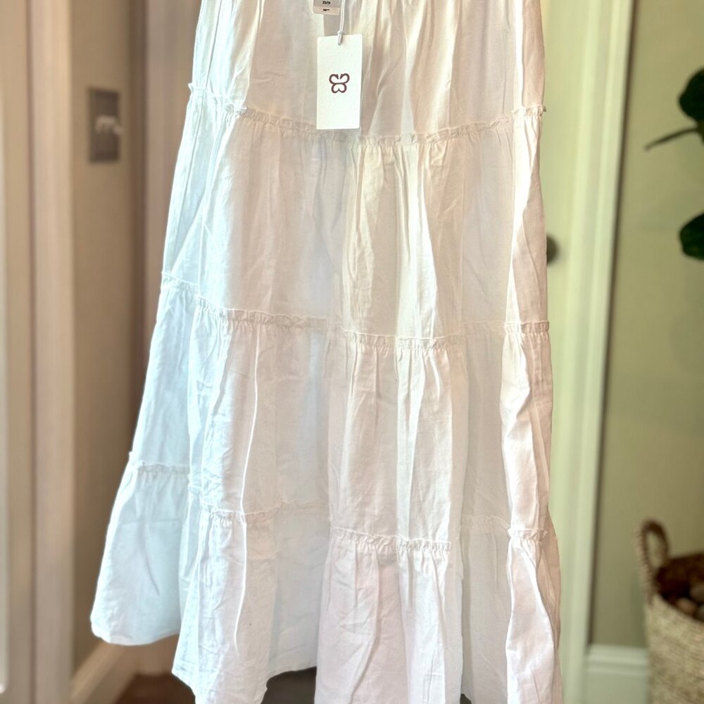 Maxi Ruffle-Tier Skirt
